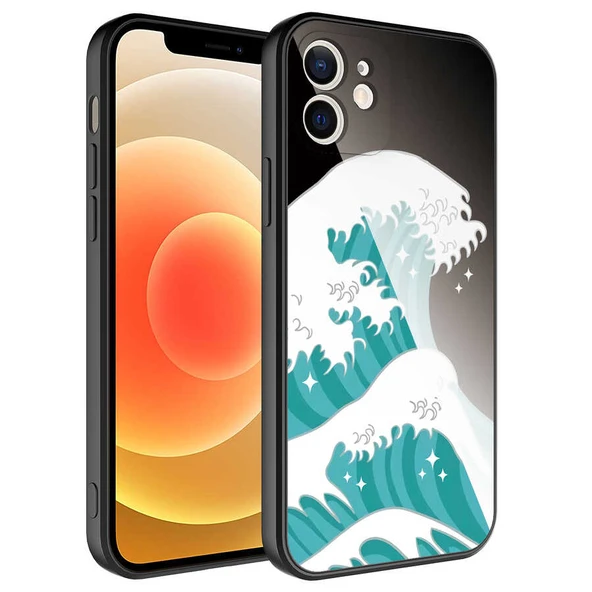 Zore Apple ile uyumlu iPhone 11 Kılıf Kamera Korumalı Desenli Sert Silikon Epoksi Kapak ürün görseli 1
