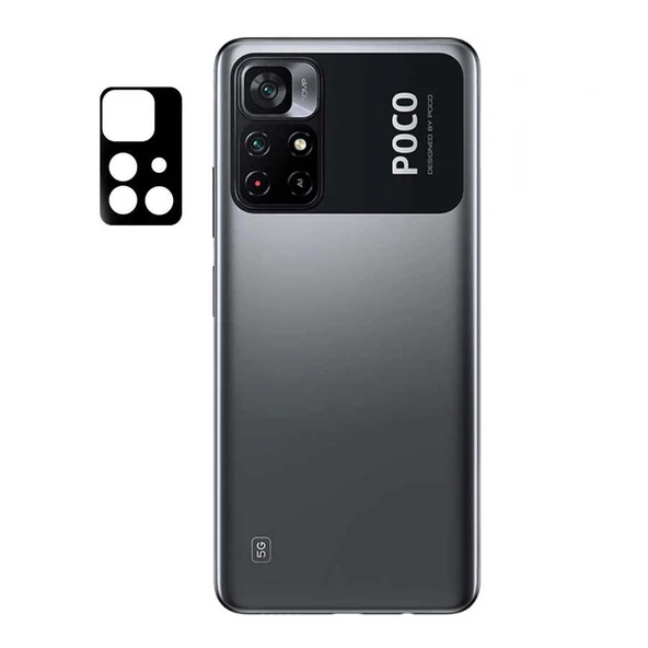 Zore Xiaomi ile uyumlu Poco M4 Pro 5G 3D Kamera Camı ürün görseli 1