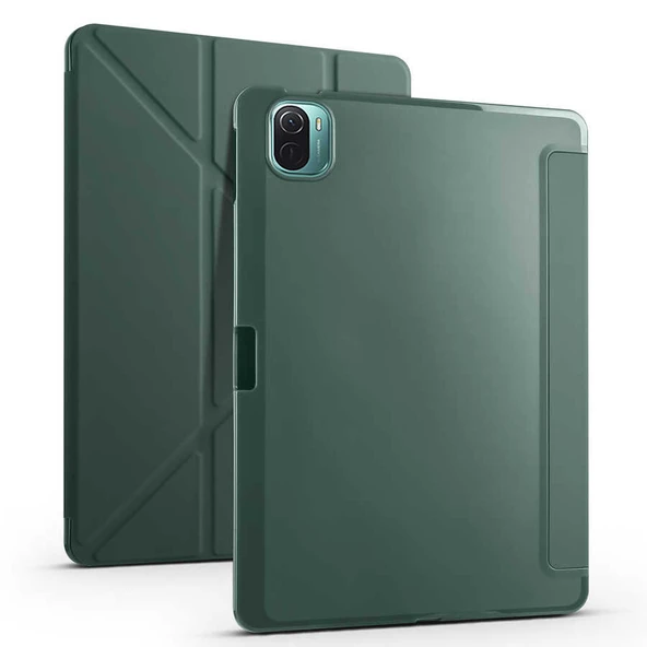 Zore Xiaomi ile uyumlu Mi Pad 5 Kılıf Tri Folding Kalem Bölmeli Standlı Kılıf ürün görseli 1