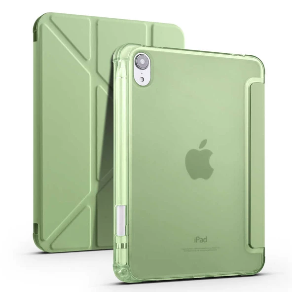 Zore Apple ile uyumlu iPad Mini 2021 (6.Nesil) Kılıf Tri Folding Kalem Bölmeli Standlı Kılıf ürün görseli 1