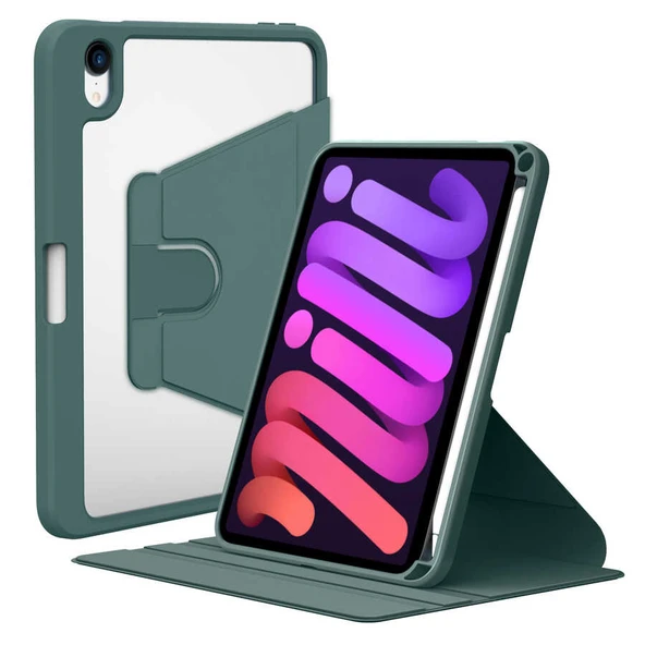Zore Apple ile uyumlu iPad Mini 2021 (6.Nesil) Kılıf Nayn Dönebilen Standlı Kılıf ürün görseli 1