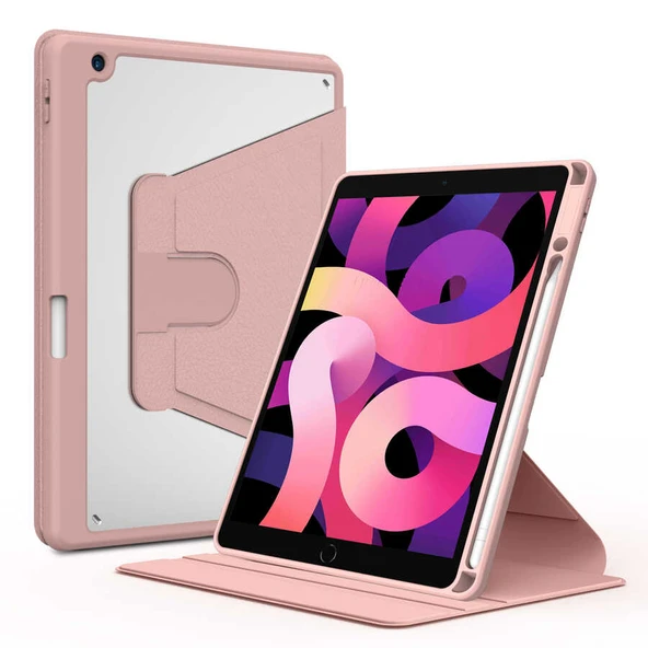 Zore Apple ile uyumlu iPad 10.2 2021 (9.Nesil) Kılıf Nayn Dönebilen Standlı Kılıf ürün görseli 1
