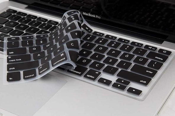 Zore Apple ile uyumlu Macbook 13' Pro Touch Bar A1706 Klavye Koruyucu Silikon Ped ürün görseli 1