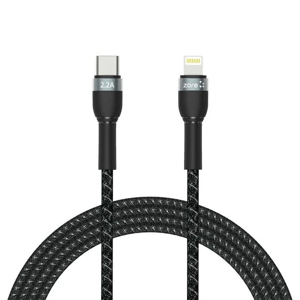 Zore Shira Serisi Type-C to Lightning PD Kablo 2m - Resim 6