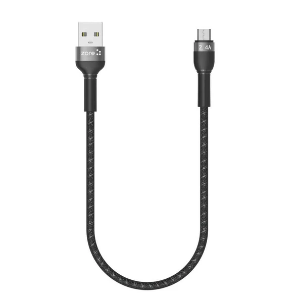 Zore Shira Serisi Micro USB Kablo 30cm - Resim 3