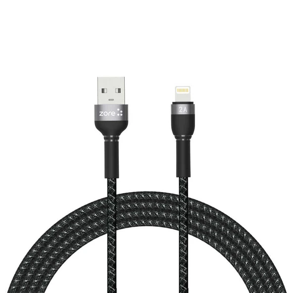 Zore Shira Serisi Lightning USB Kablo 2m - Resim 4