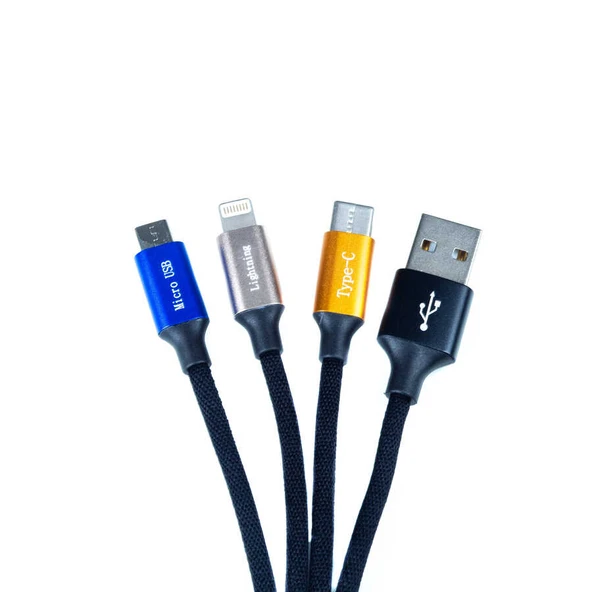 Zore OKS 3 in 1 Usb Kablo - Resim 11