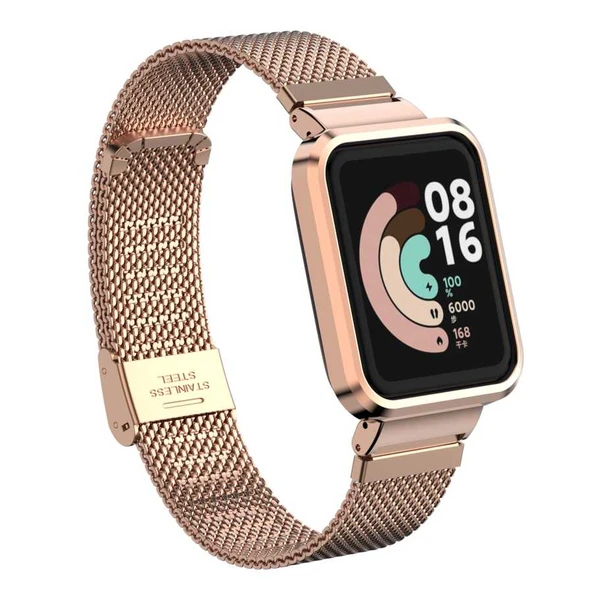 Zore Xiaomi ile uyumlu Redmi Watch (Mi Watch Lite) KRD-59 Metal Kordon ürün görseli 1