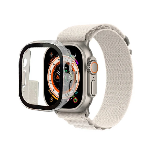 Zore Apple ile uyumlu Watch Ultra 49mm Watch Gard 01 Kasa Ve Ekran Koruyucu ürün görseli 1