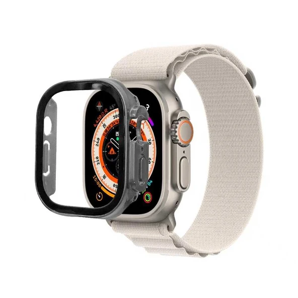 Zore Apple ile uyumlu Watch Ultra 49mm Sert PC Kasa Koruyucu Watch Gard 22 ürün görseli 1