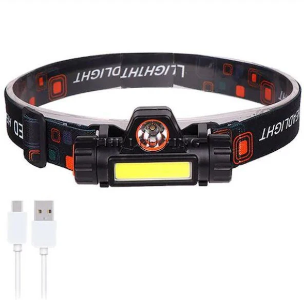 Kafa Lambası Cob + XPE Led Şarjlı Dahili Pil Mıknatıslı 2 Modlu ürün görseli 1