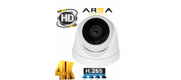 5MP 1440 AHD 4K GECE GÖRÜŞLÜ İÇ MEKAN DOME GÜVENLİK KAYIT CİHAZI KAMERASI ürün görseli 1