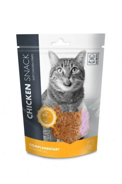 M-Pets Soft Chicken Strips Tavuklu Kedi Ödülü 80gr ürün görseli 1