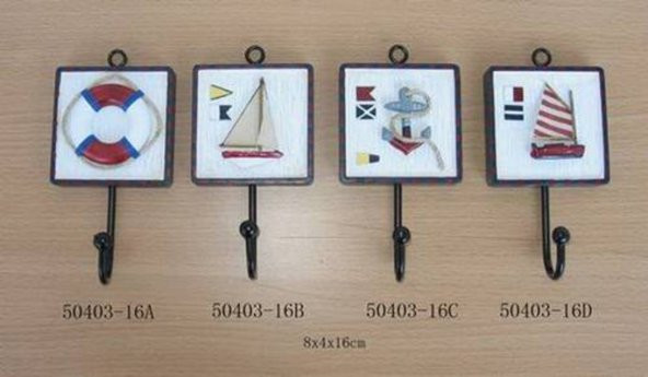 DENİZCİLİK › DENİZCİLİK GRUBU › Marine Aksesuar-Z&A 4 LU KARE ASKILIK 8X4X16 cm. ürün görseli 1