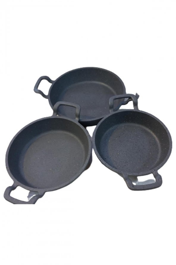 Altunay Hamarat Granit Döküm Sahan Seti-18-20-22 Cm ürün görseli 1