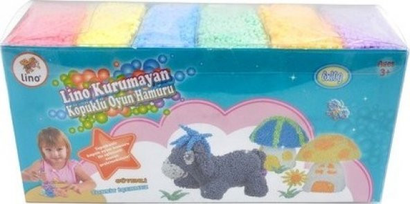 Lino Kurumayan Köpüklü Oyun Hamuru 10 gr 6lı ürün görseli 1