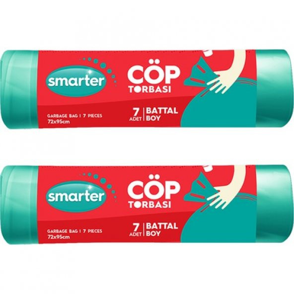 SMARTER 2 Lİ BATTAL BOY ÇÖP TORBASI ( ÇÖP POŞETİ ) ürün görseli 1