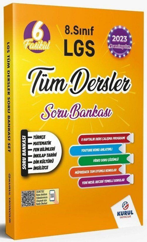 8. Sınıf LGS Tüm Dersler 6 Fasikül Soru Bankası Kurul Yayıncılık ürün görseli 1
