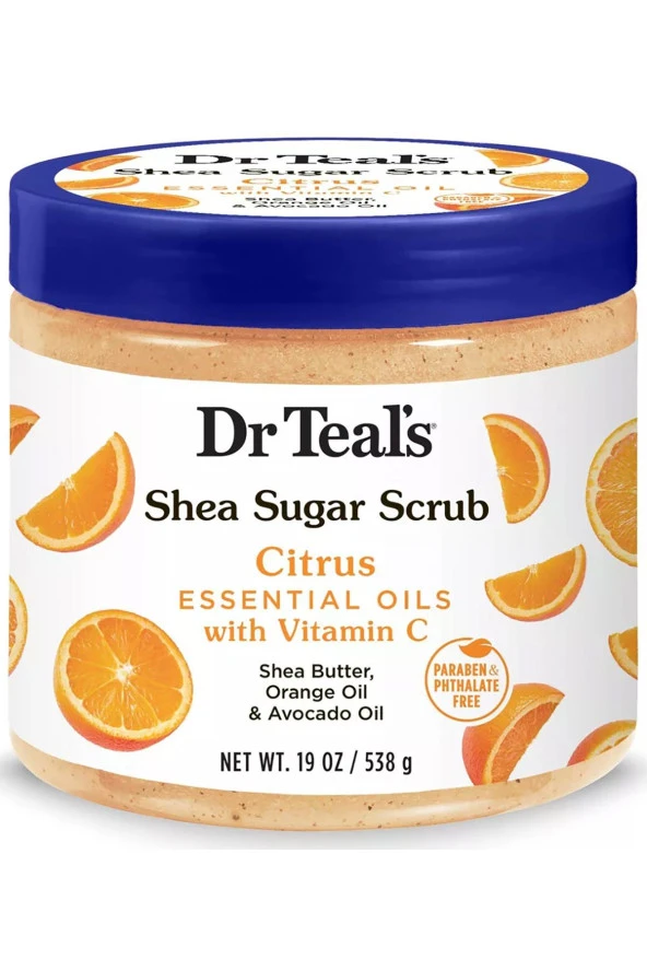 Dr.Teals Shea Sugar Scrub Citrus Vücut Şeker Peeling 538GR ürün görseli 1