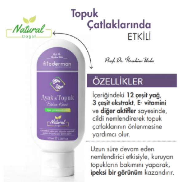 Fitoderman Yumuşatıcı & Topuk Çatlaklarında Etkili Ayak ve Topuk Bakım Kremi 100 mL ürün görseli 1