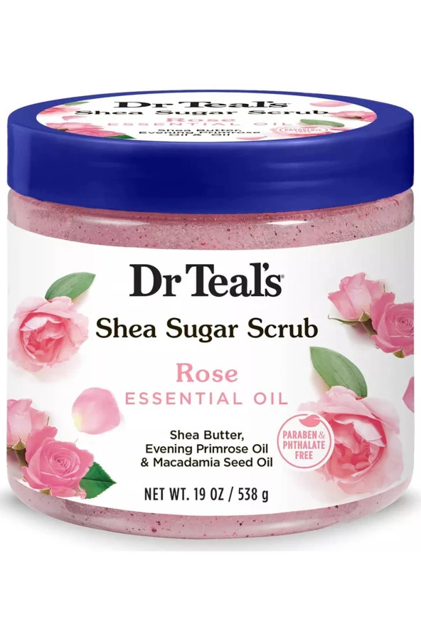 Dr.Teals Shea Sugar Scrub Rose Vücut Şeker Peeling 538GR ürün görseli 1
