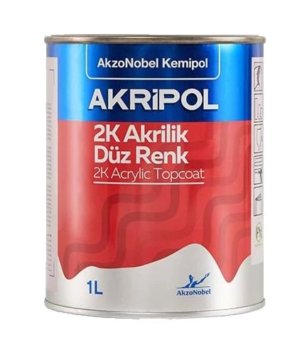 AkzoNobel Akripol 2k FİAT Fİ057 BULUT BEYAZI Akrilik Sonkat Oto Boyası 1 Litre ürün görseli 1
