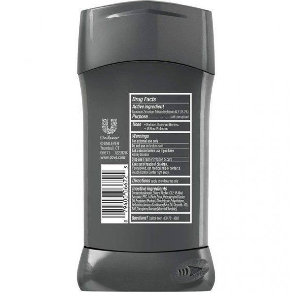 Dove Men Extra Fresh Antiperspirant Deodorant 76GR - Resim 2