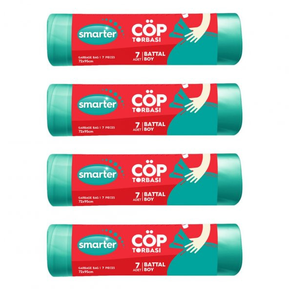SMARTER 4 LÜ BATTAL BOY ÇÖP TORBASI 72x95cm ( ÇÖP POŞETİ ) ürün görseli 1