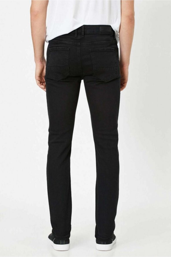 Erkek Jean Pantolon Siyah - Resim 3