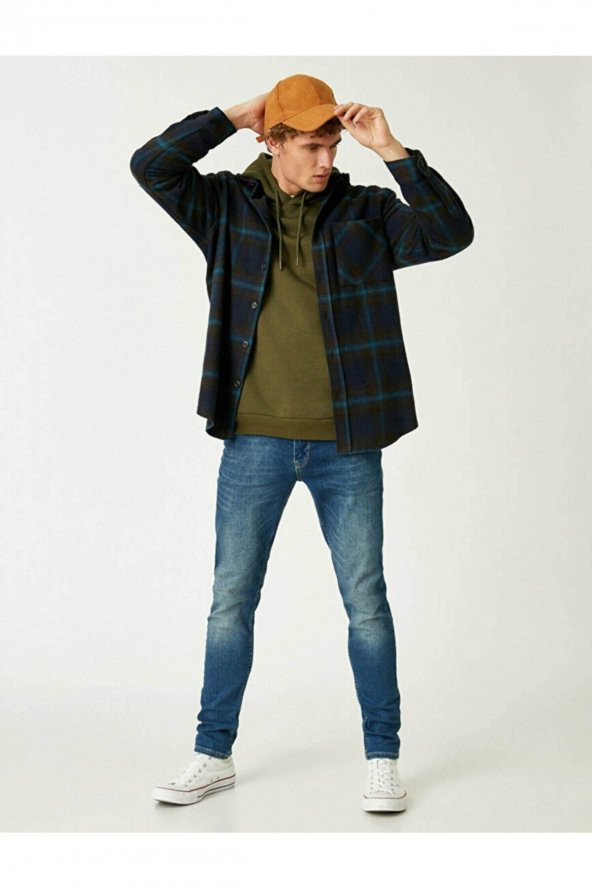 Erkek Jean Pantolon Orta Indigo 2kam43263ld - Resim 2