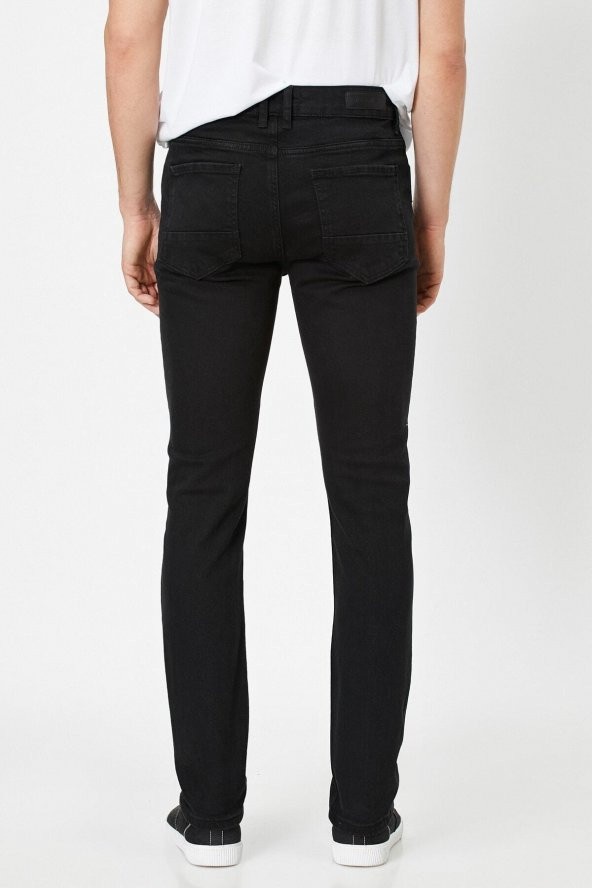Erkek Jean Pantolon Siyah - Resim 4