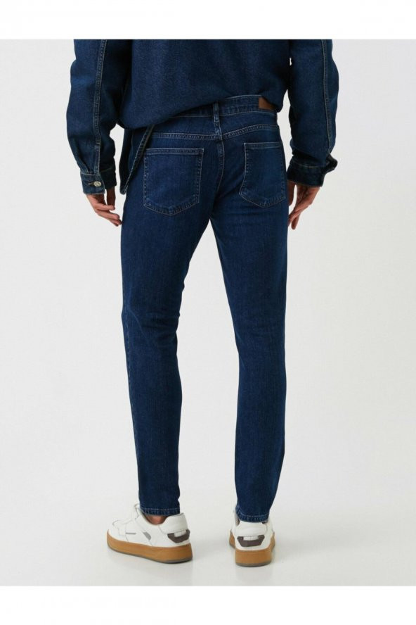Erkek Jean Pantolon Mavi 2kam43340ld - Resim 4