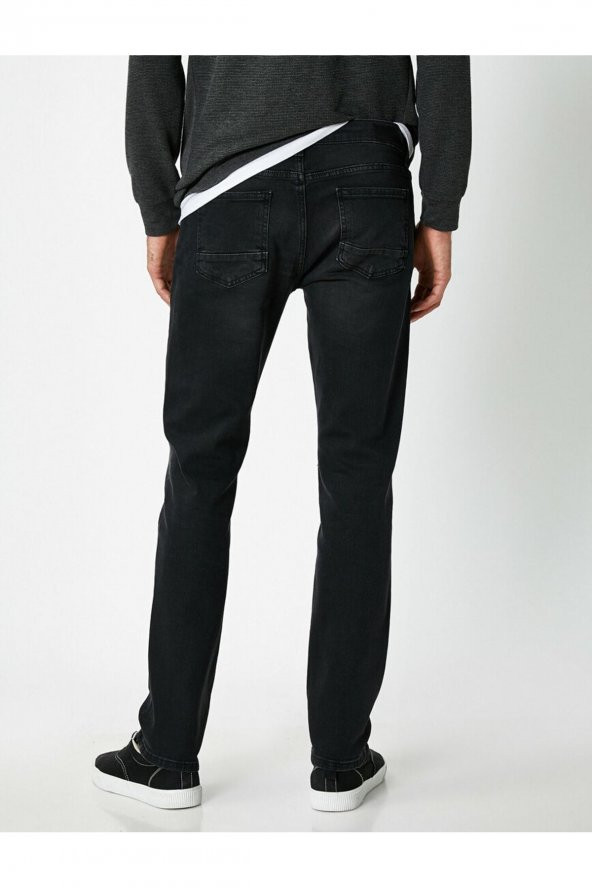 Erkek Gri Jeans 1KAM43749LD - Resim 9