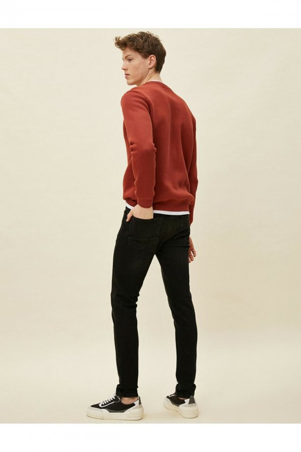 Erkek Jean Pantolon Siyah - Resim 7