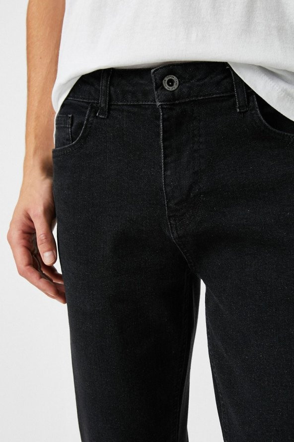 Erkek Jean Pantolon Siyah - Resim 5