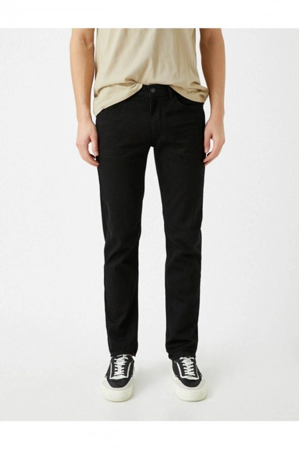 Erkek Jean Pantolon Siyah - Resim 3