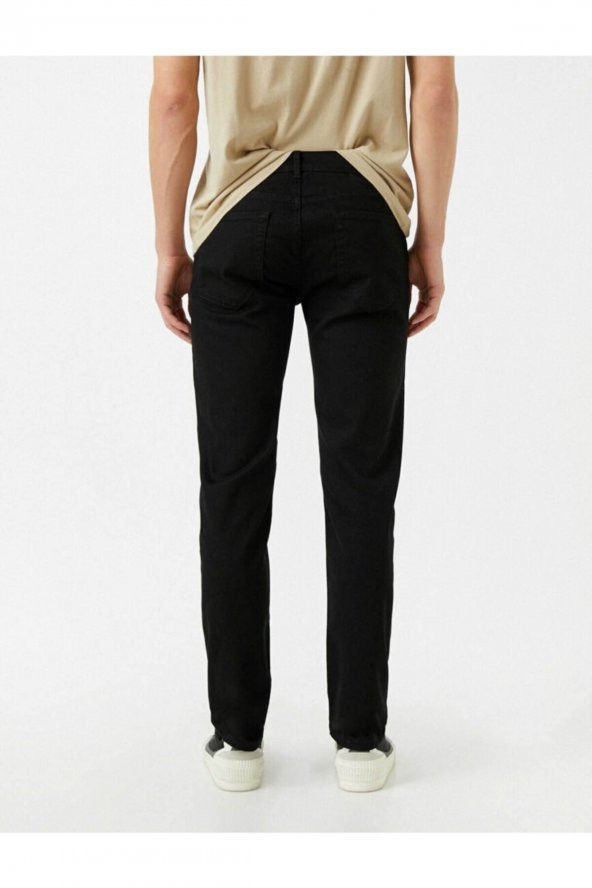 Erkek Jean Pantolon Siyah - Resim 4