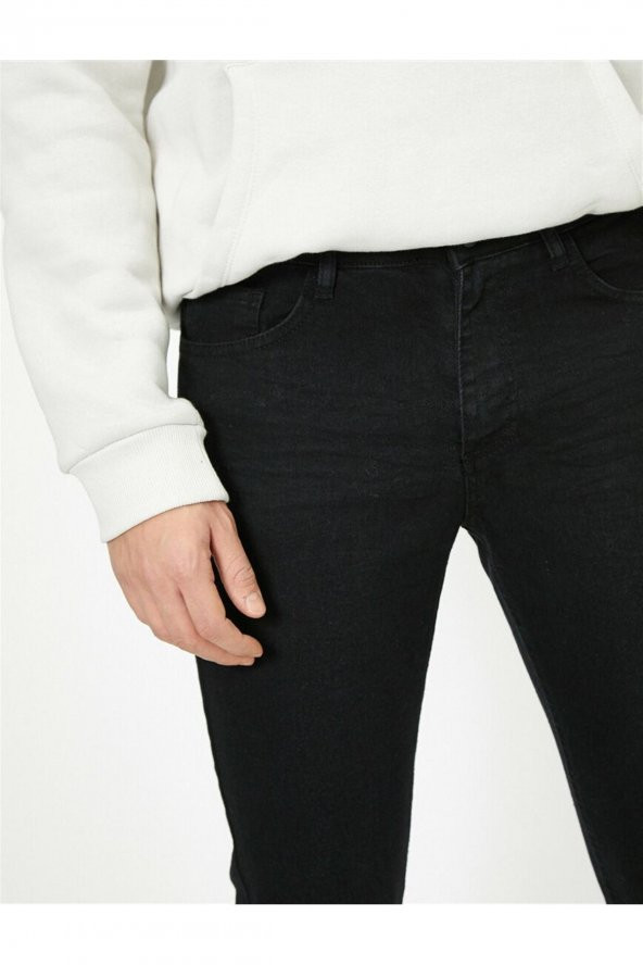 Erkek Jean Pantolon Siyah - Resim 3