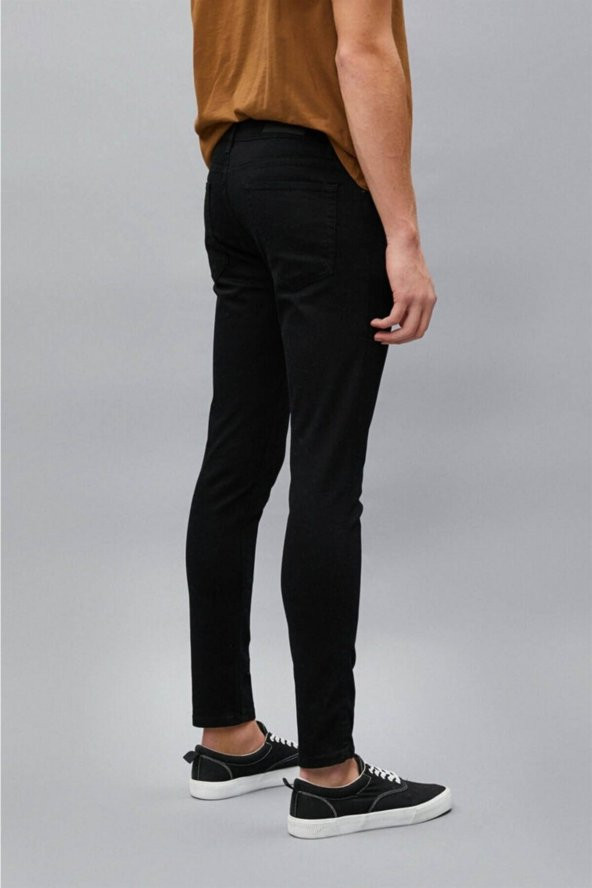 Erkek Jean Pantolon Siyah - Resim 5