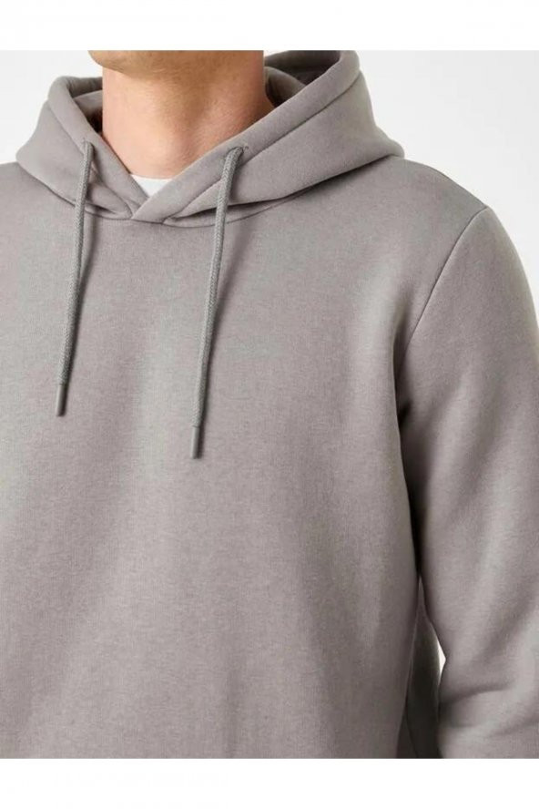 Erkek Kapşonlu Sweatshırt - Resim 5