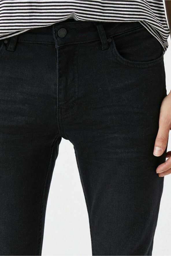 Erkek Jean Pantolon Siyah - Resim 4