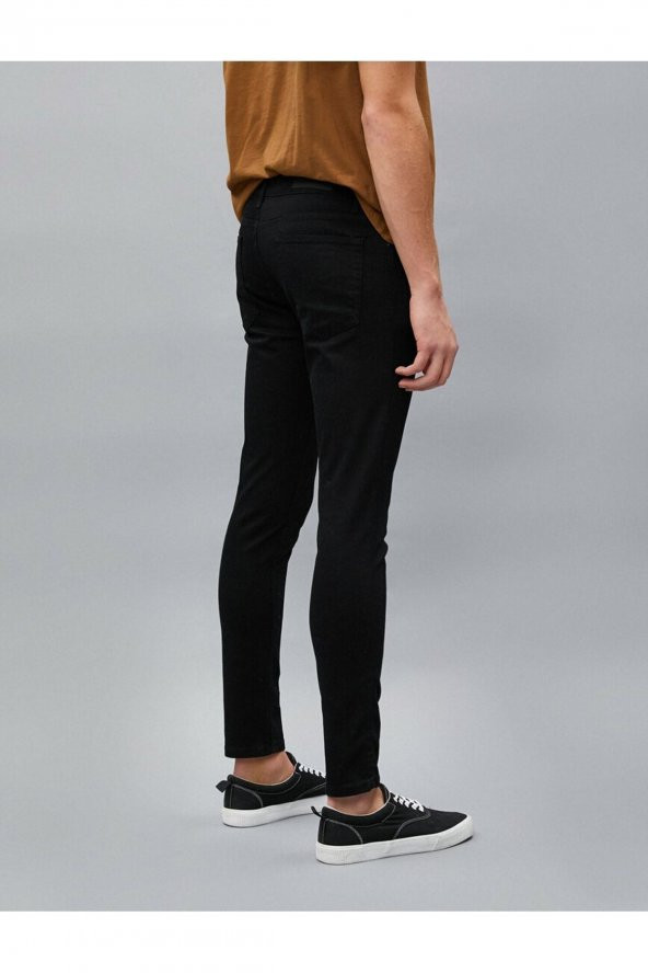 Erkek Siyah Jean Pantolon - Resim 5