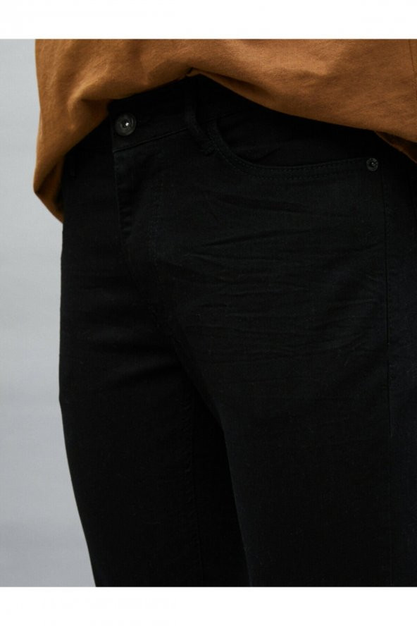 Erkek Siyah Jean Pantolon - Resim 10