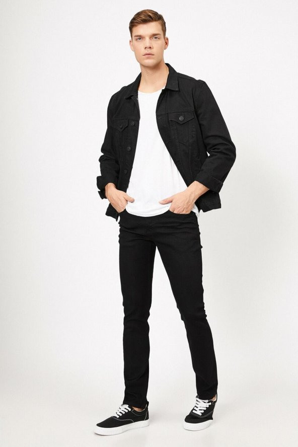 Erkek Siyah Jeans - Resim 2