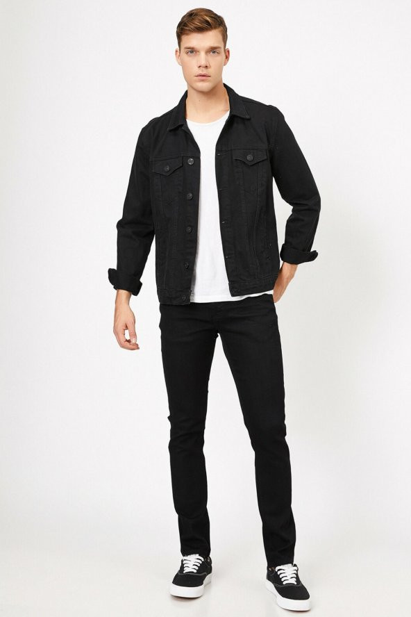 Erkek Siyah Jeans - Resim 7