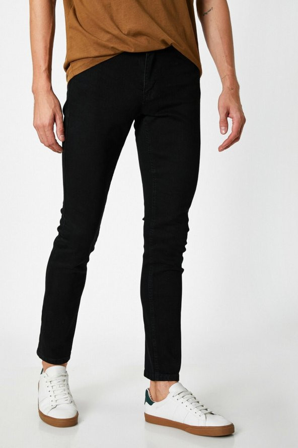 Erkek Siyah Jeans 0YAM43592MD - Resim 3