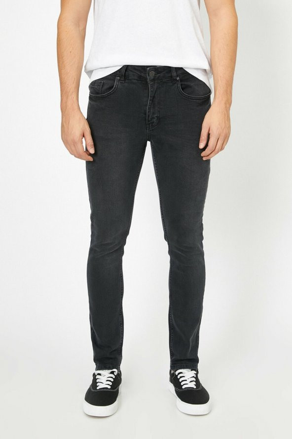 Erkek Siyah Jean 0YAM43211MD - Resim 5