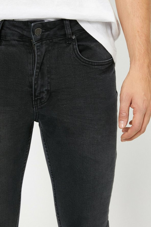 Erkek Siyah Jean 0YAM43211MD - Resim 7