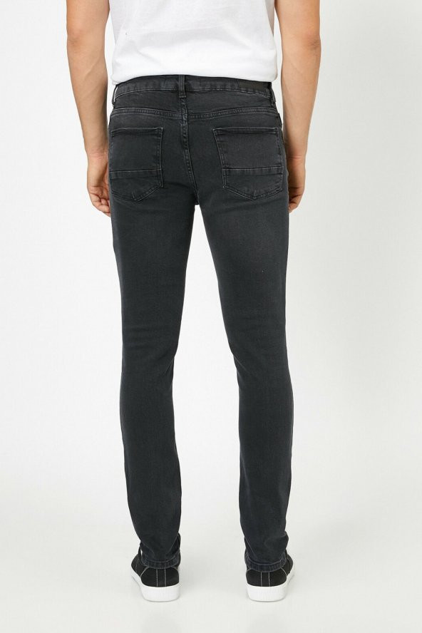 Erkek Siyah Jean 0YAM43211MD - Resim 6