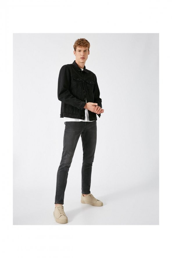 Erkek Gri Jeans 1KAM43217MD - Resim 2